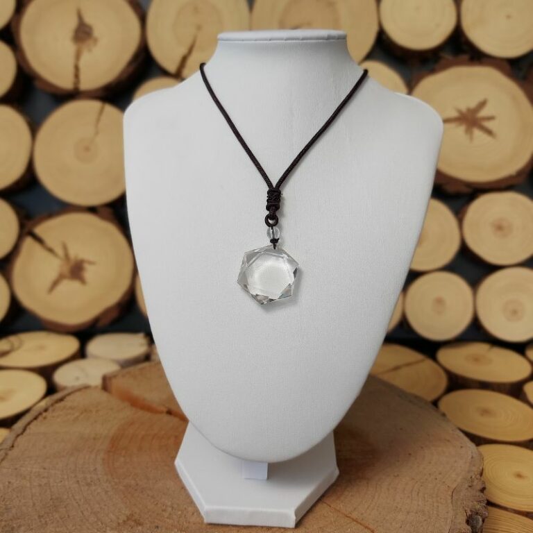 Partnerketten Schwarz Achat & Bergkristall - Verstellbare Halskette