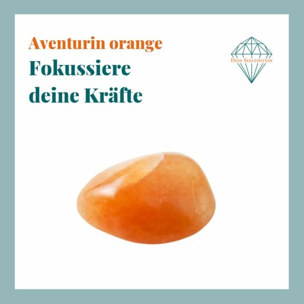 Seelenstein-Armband-Aventurin-orange-Spruch