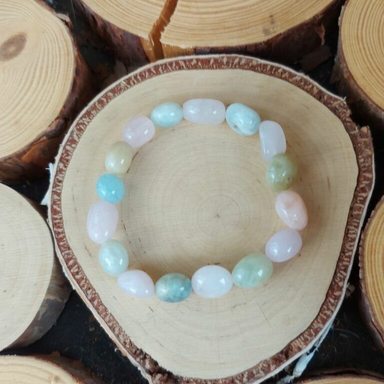 Natürliches Flammenstein-Perlenarmband, 4, 6, 8, 10, 12 Mm