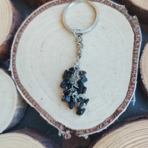 Seelenstein-Schlüsselanhänger-Obsidian-Chips