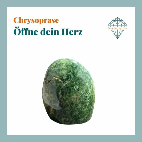 Seelenstein-Spezialstein-Chrysopras-Spruch