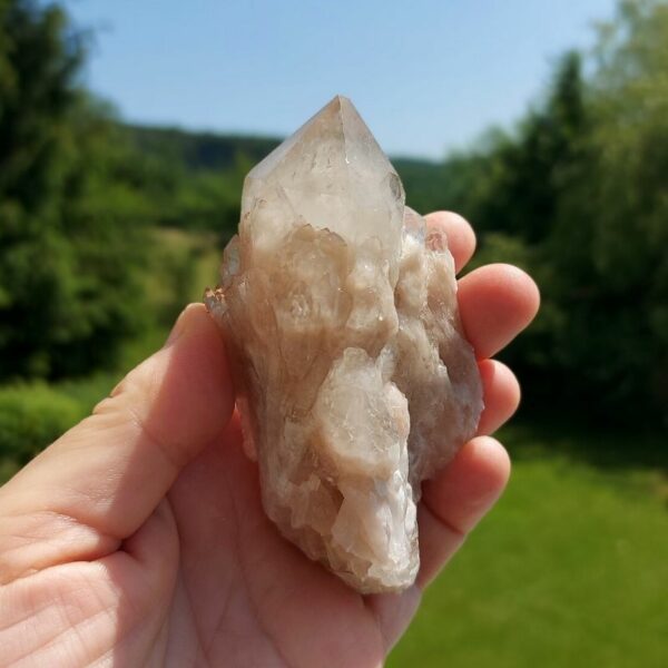 Seelenstein-Spezialstein-Citrine-Rauchquarz-Cluster