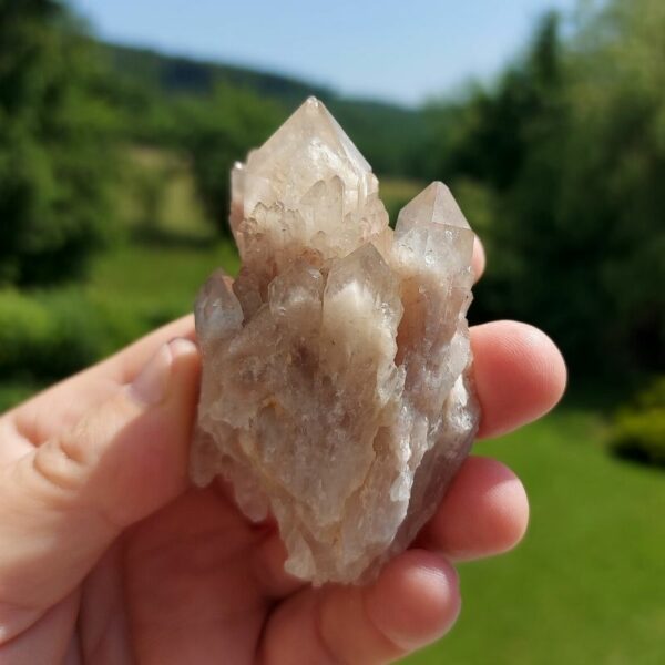 Seelenstein-Spezialstein-Citrine-Rauchquarz-Cluster