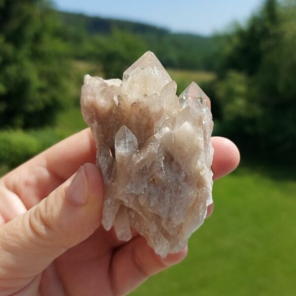 Seelenstein-Spezialstein-Citrine-Rauchquarz-Cluster