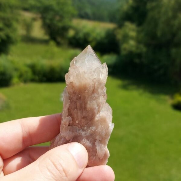 Seelenstein-Spezialstein-Citrine-Rauchquarz-Cluster