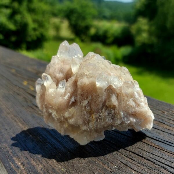 Seelenstein-Spezialstein-Citrine-Rauchquarz-Cluster