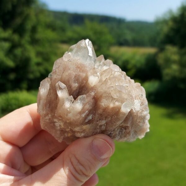 Seelenstein-Spezialstein-Citrine-Rauchquarz-Cluster